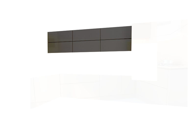 фотография из конструктора Стильные и современные Кухни - верхний модуль цвета Антрацит