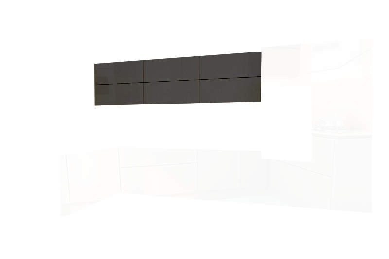 фотография из конструктора Стильные и современные Кухни - верхний модуль цвета Антрацит Суперматовый