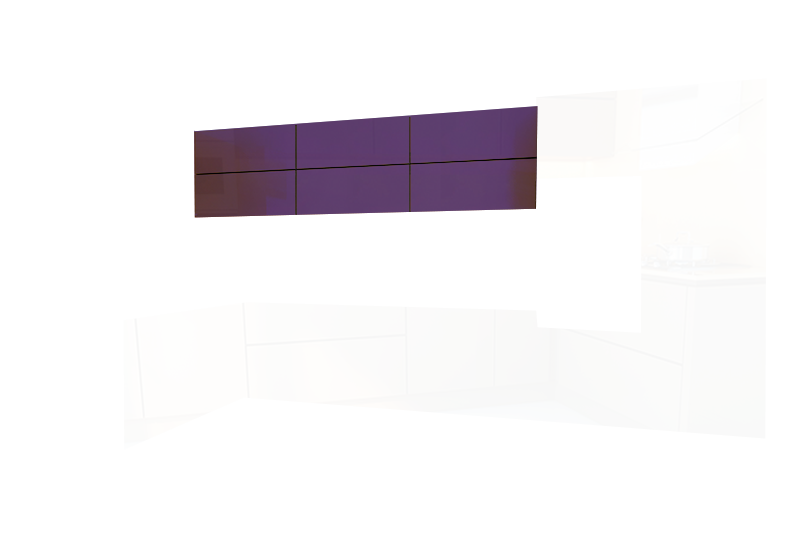 фотография из конструктора Стильные и современные Кухни - верхний модуль цвета Баклажан