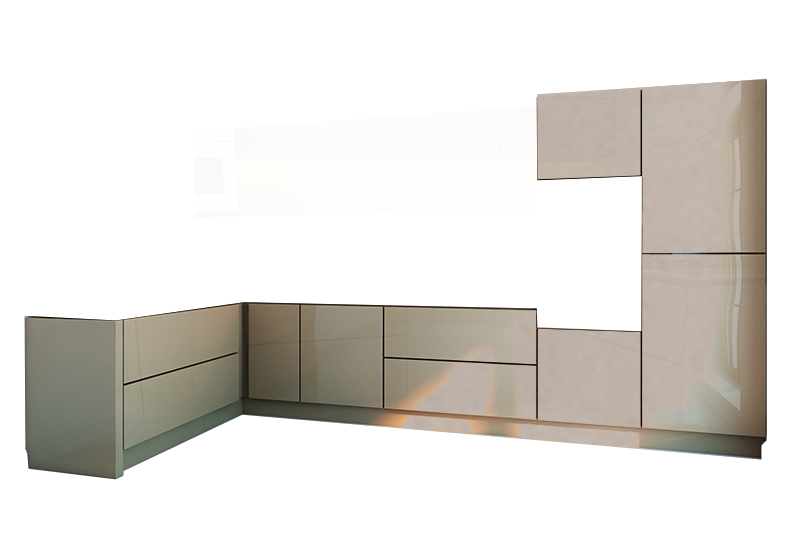 фотография из конструктора Стильные и современные Кухни - нижний модуль цвета Базальт