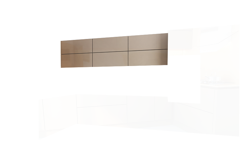 фотография из конструктора Стильные и современные Кухни - верхний модуль цвета Базальт