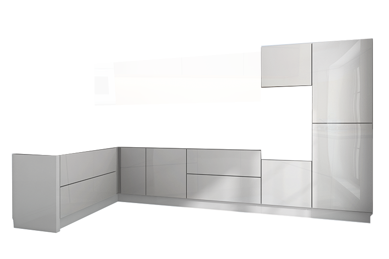 фотография из конструктора Стильные и современные Кухни - нижний модуль цвета Белый
