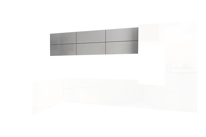 фотография из конструктора Стильные и современные Кухни - верхний модуль цвета Белый