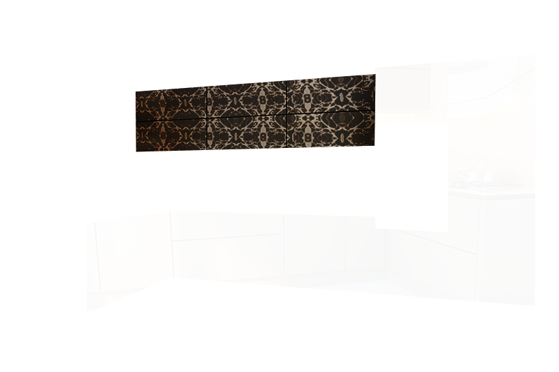 фотография из конструктора Стильные и современные Кухни - верхний модуль цвета Деко Черный