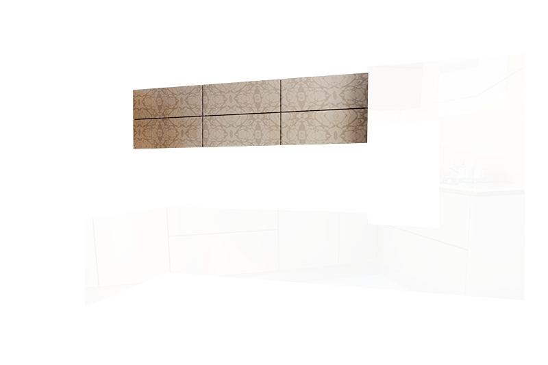 фотография из конструктора Стильные и современные Кухни - верхний модуль цвета Деко Шампань