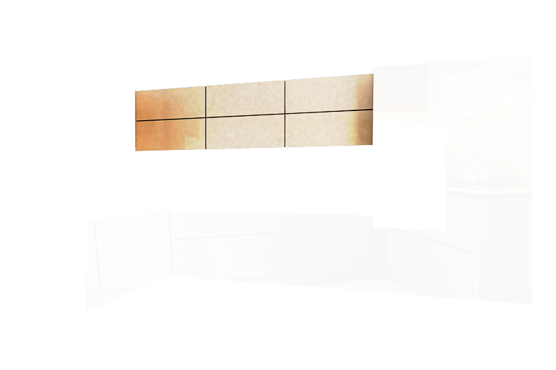 фотография из конструктора Стильные и современные Кухни - верхний модуль цвета Кашемир Металлик