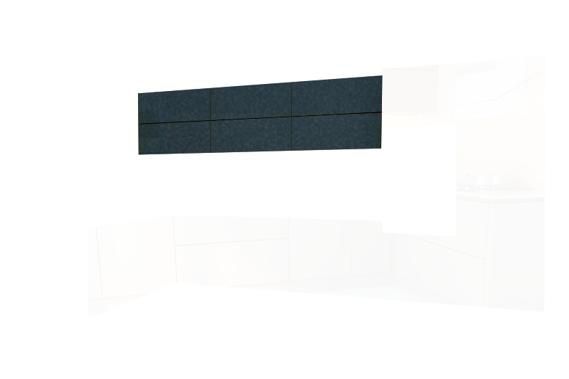фотография из конструктора Стильные и современные Кухни - верхний модуль цвета Кобальт Металлик