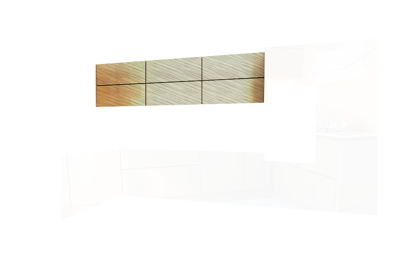 фотография из конструктора Стильные и современные Кухни - верхний модуль цвета Луч Белый