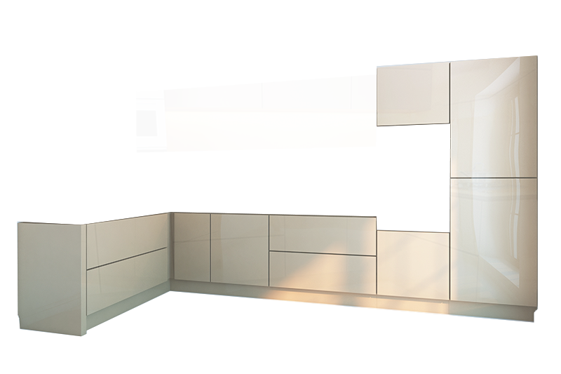 фотография из конструктора Стильные и современные Кухни - нижний модуль цвета Меланж