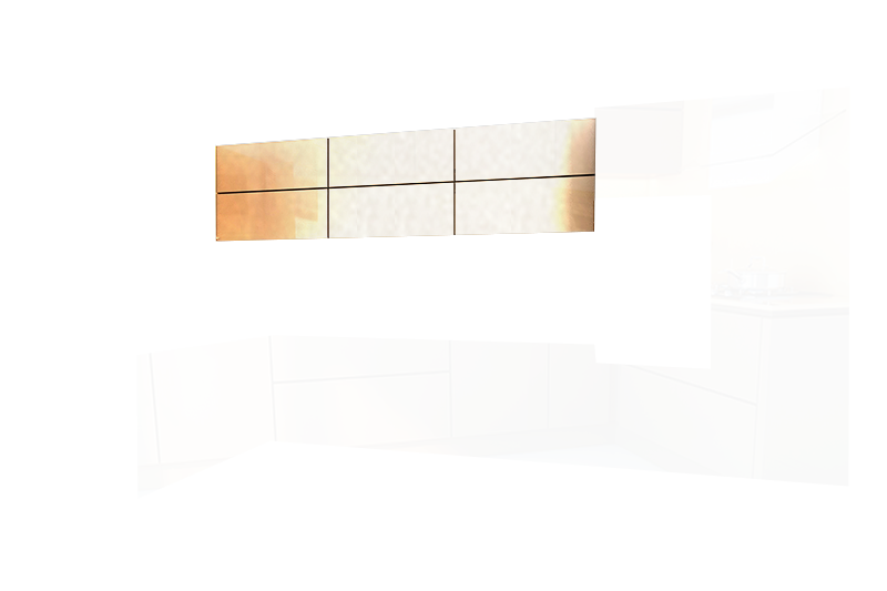фотография из конструктора Стильные и современные Кухни - верхний модуль цвета Облако Металлик