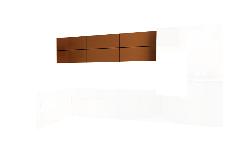 фотография из конструктора Стильные и современные Кухни - верхний модуль цвета Оранж