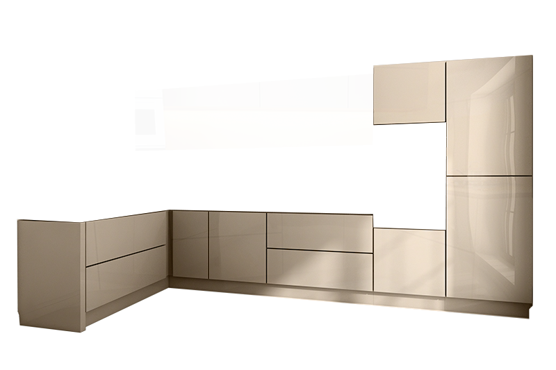 фотография из конструктора Стильные и современные Кухни - нижний модуль цвета Серый 2