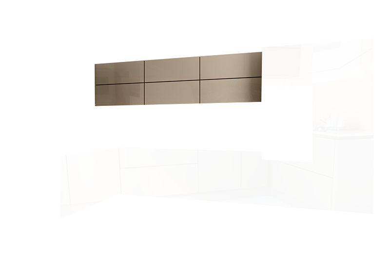 фотография из конструктора Стильные и современные Кухни - верхний модуль цвета Серый 2