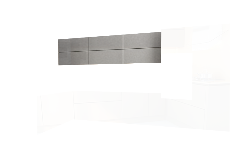 фотография из конструктора Стильные и современные Кухни - верхний модуль цвета Серый 3