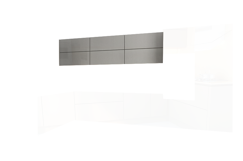 фотография из конструктора Стильные и современные Кухни - верхний модуль цвета Серый Металлик
